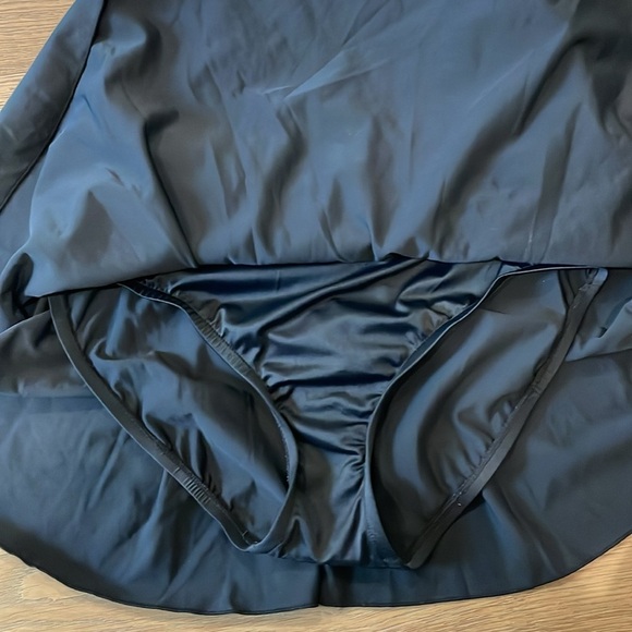 Azul by Maxine of Hollywood Tropical Floral Swim Dress Sz 10 One Piece Swimsuit - Picture 8 of 11